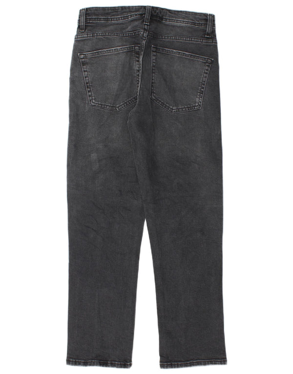 Blugi Drepți Femei Zara EU 34 2XS L24 L26 Bumbac Negru