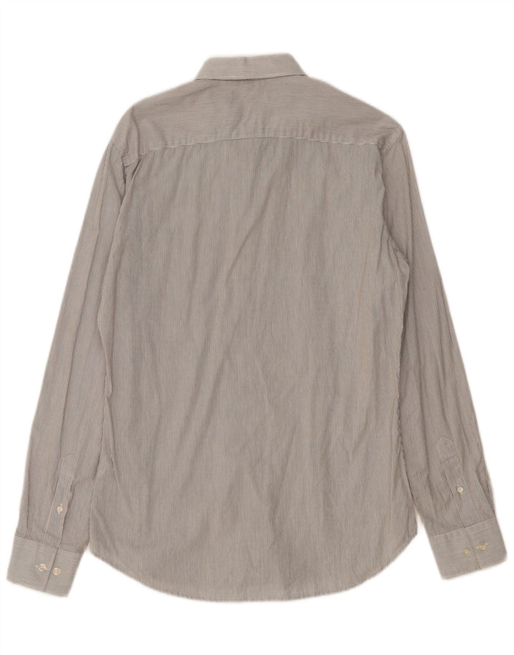 FRENCH CONNECTION Cămașă pentru bărbați din bumbac cu dungi mici, gri