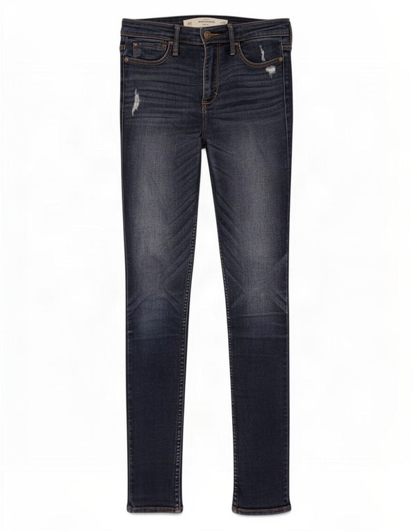 Blugi skinny pentru femei Abercrombie & Fitch US 2 XS W26 L31 bleumarin