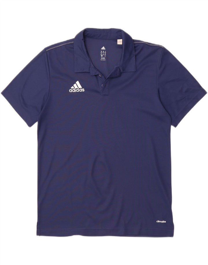 ADIDAS Mens Climalite Polo Shirt Medium Navy Blue Polyester Vintage Adidas and Second-Hand Adidas from Messina Hembry 