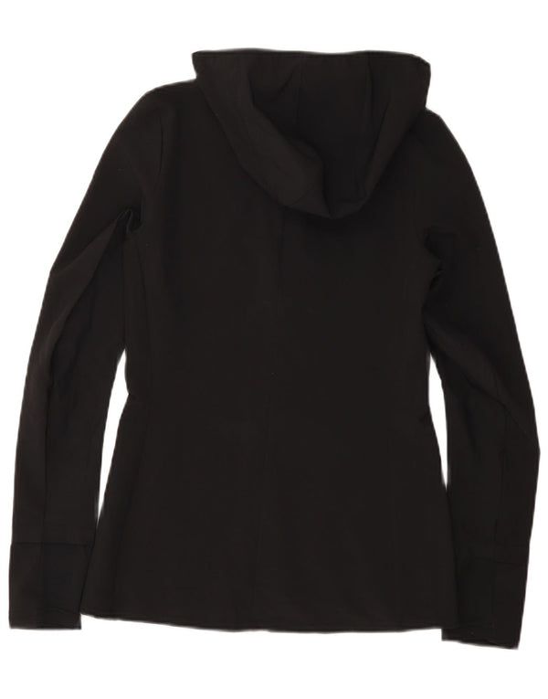 Jachetă de top pentru trening cu glugă Adidas pentru femei UK 0/2 2XS Poliester negru