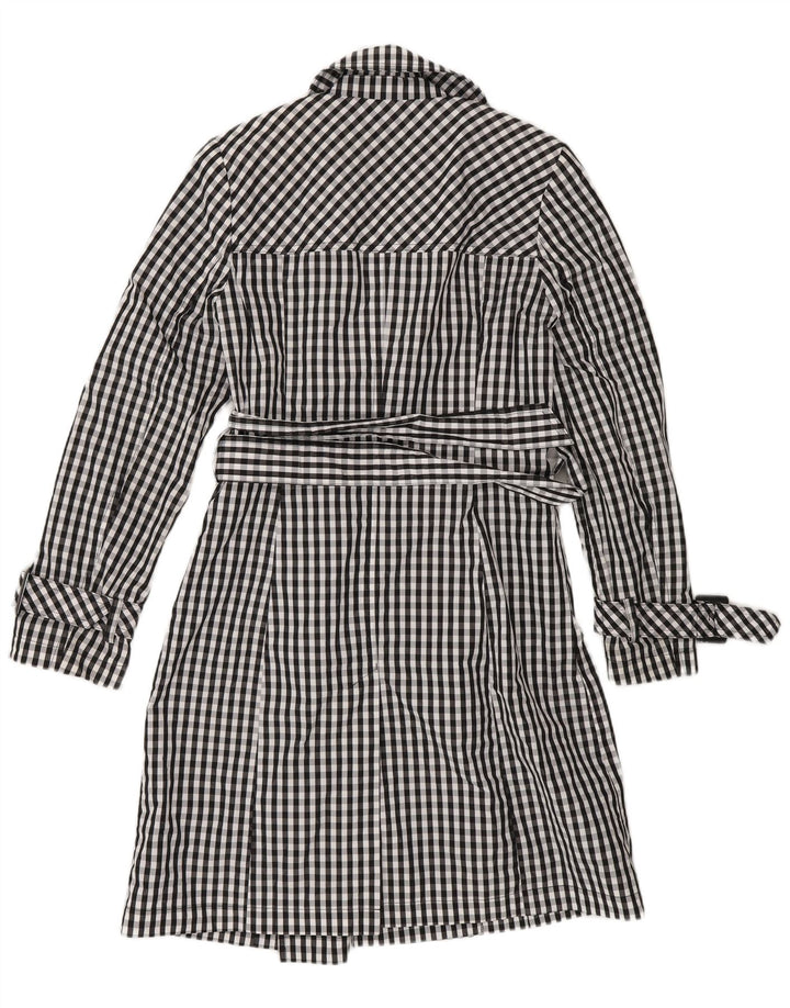 Trenci pentru femei Laura Ashley UK 10 mic albastru marin vichy policlorid
