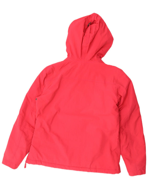 Jachetă Anorak cu glugă Napapijri pentru femei UK 44 2XL Poliamidă roșie
