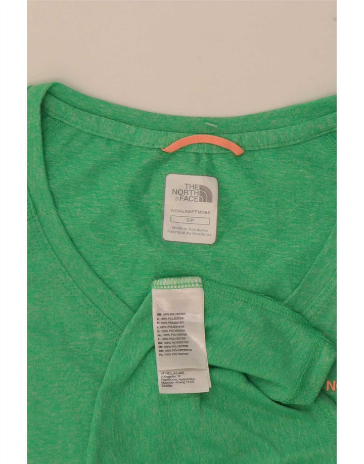 Tricou The North Face pentru femei Top UK 10 Small Green Poliester