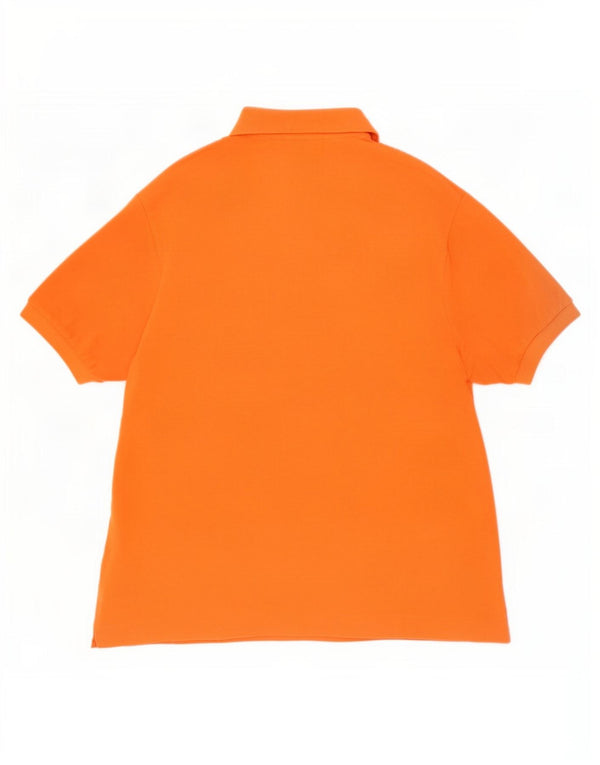Tricou polo Lacoste pentru bărbați mărimea 4 bumbac portocaliu mediu