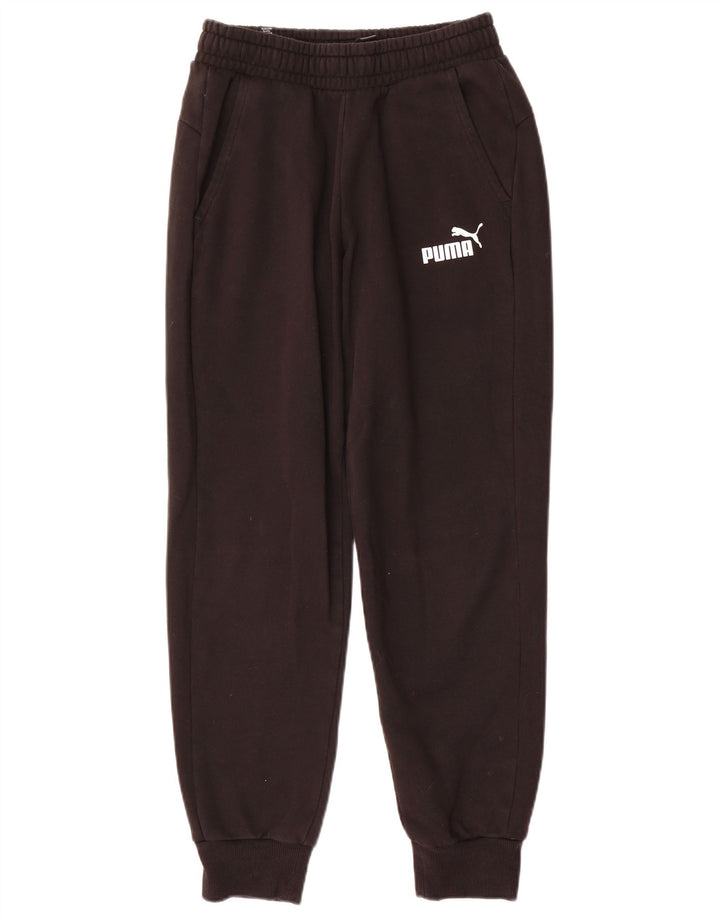 Pantaloni de trening Puma pentru bărbați Joggeri mici din bumbac negru