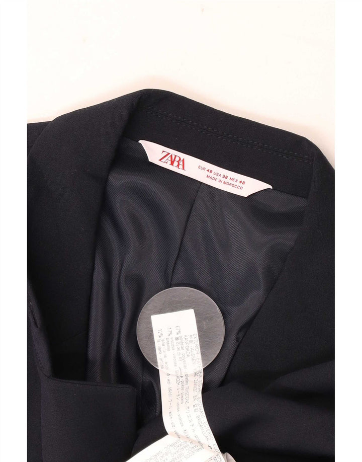 Jachetă Blazer pentru bărbați Zara cu 2 nasturi IT 48 Mediu Bleumarin Poliester