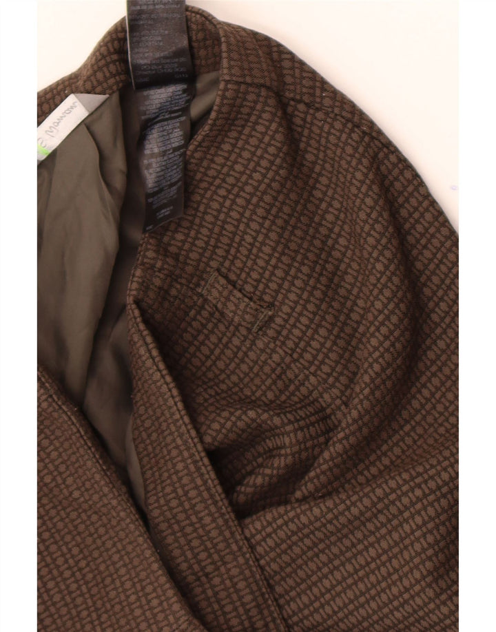 Fusta creion pentru femei Marks & Spencer W32, mare, maro, poliester geometric