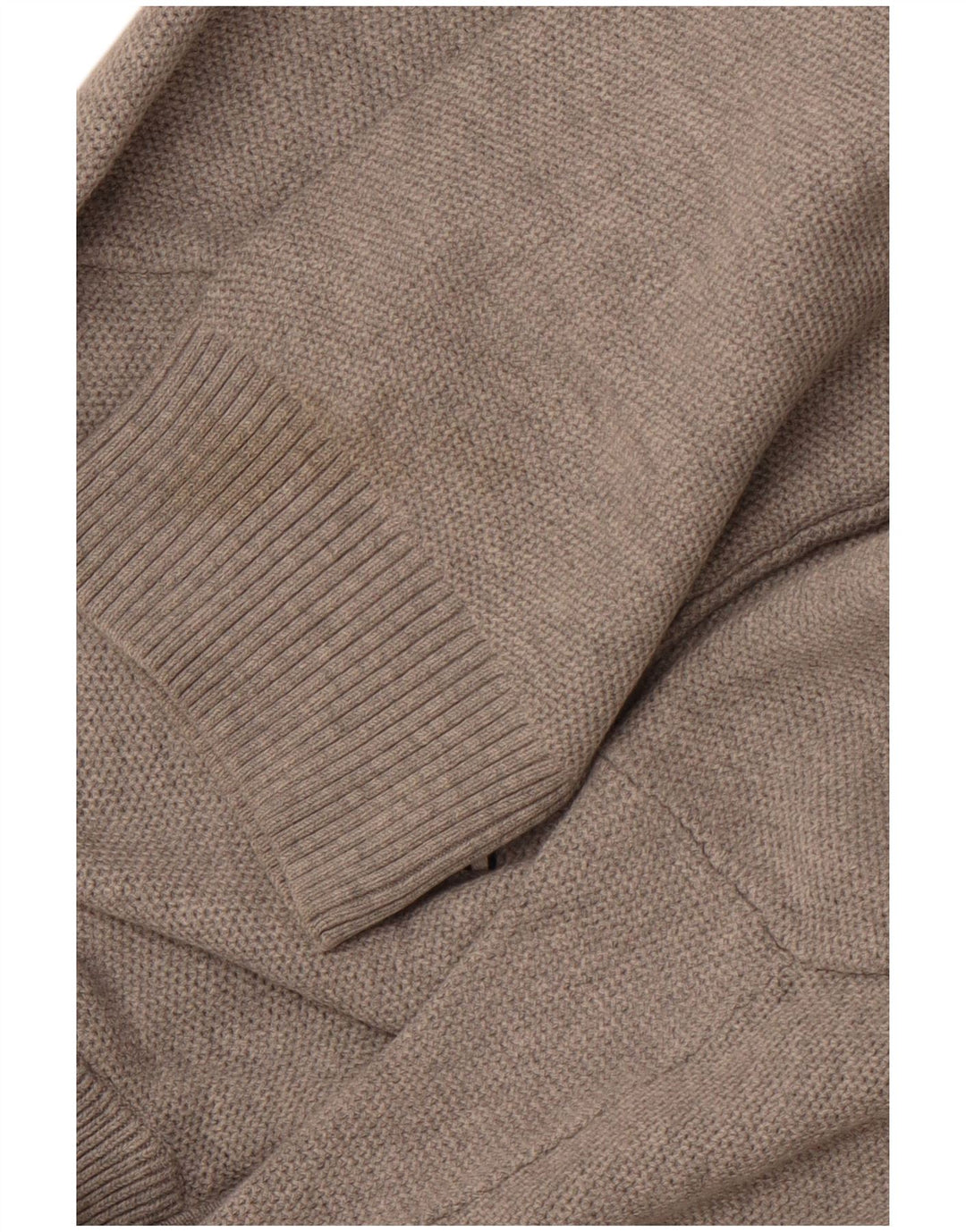 TOMMY HILFIGER Pulover pentru bărbați, cu fermoar, cu gât, bumbac XL, gri