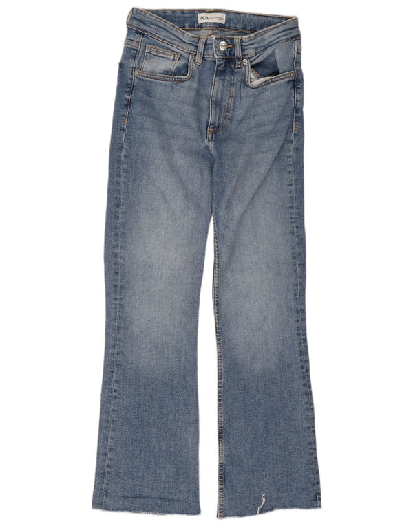 Blugi Zara Femei Bootcut EU 36 XS W26 L26 Albastru