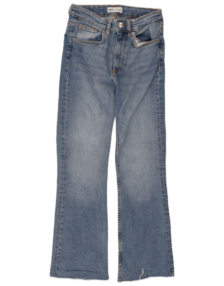 Blugi Zara Femei Bootcut EU 36 XS W26 L26 Albastru