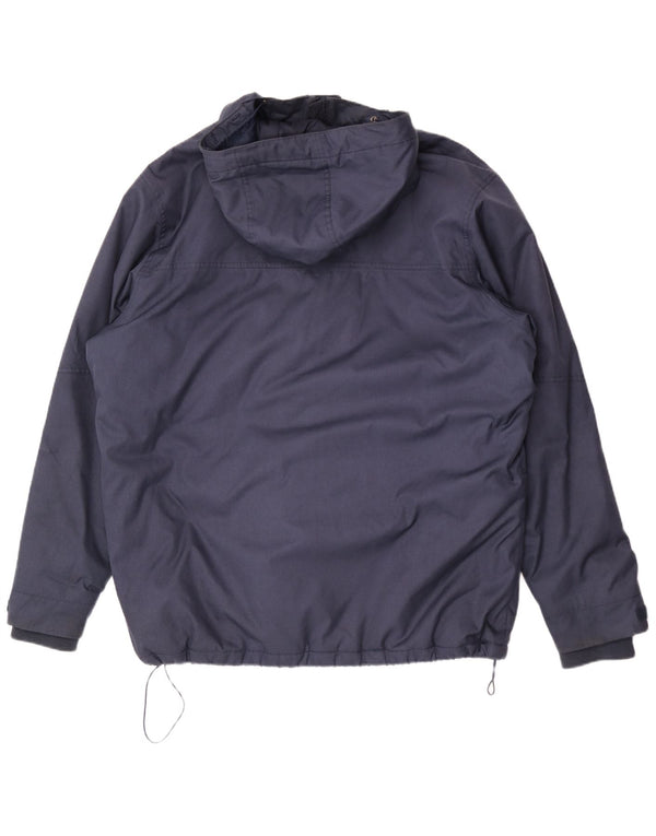 Jachetă de vânt cu glugă Columbia pentru bărbați UK 42 XL poliester bleumarin