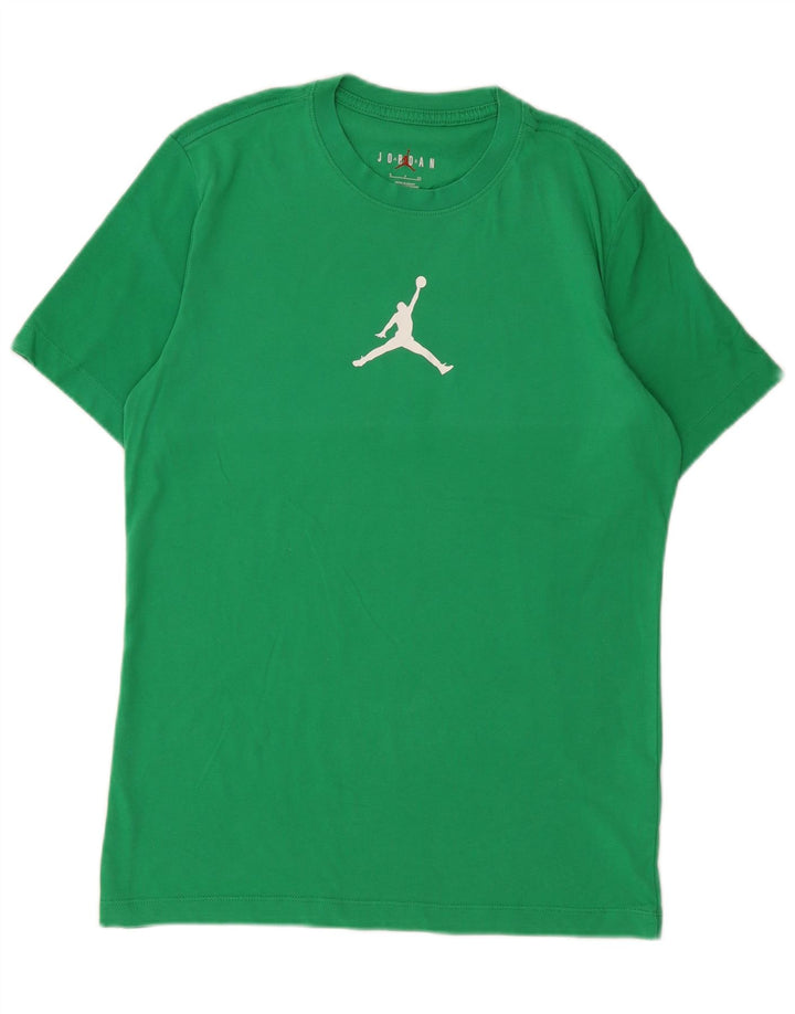 Tricou grafic Jordan pentru bărbați Top mic din bumbac verde