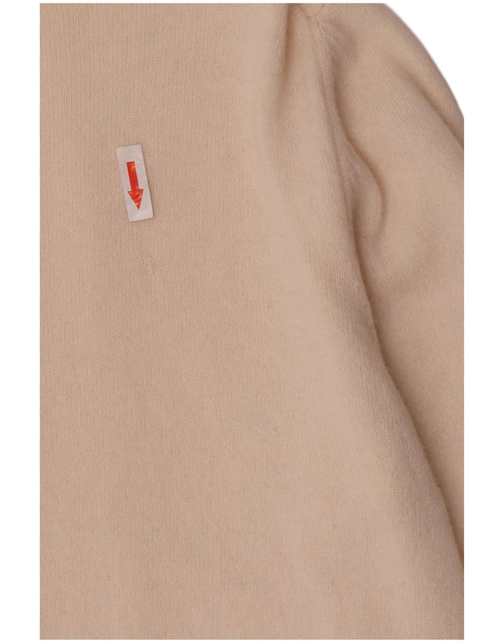Pulover cardigan Massimo Dutti pentru femei UK 14 Medium Beige Lână