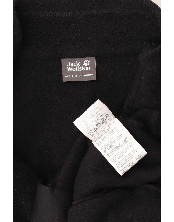 Jack Wolfskin Mens Liner Fleece Jacket UK 40 Poliester negru mare