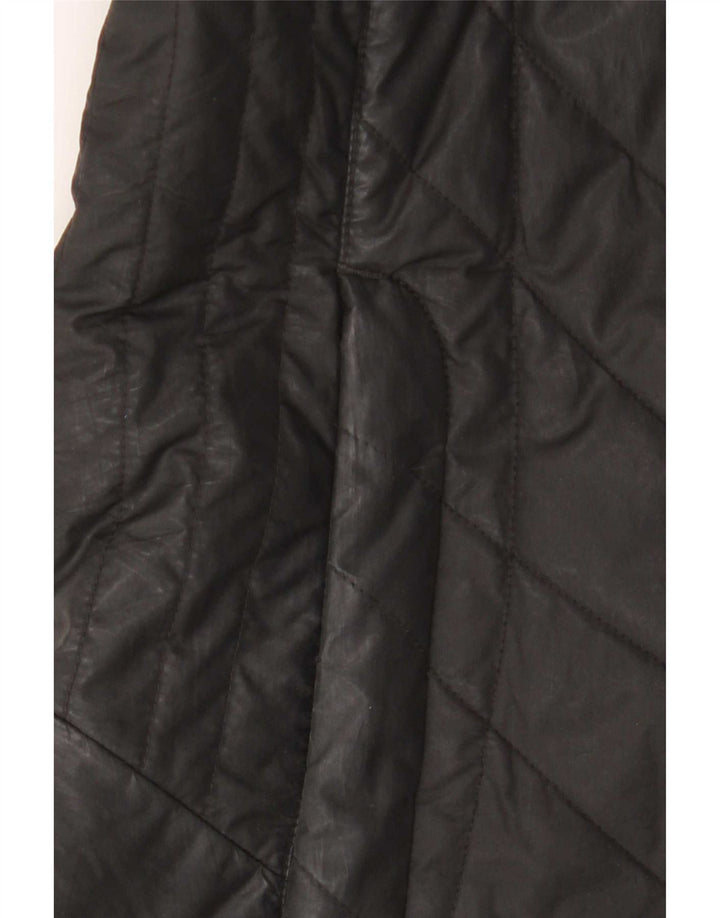 Jack Wolfskin Jachetă căptușită cu glugă pentru femei UK 10 Poliester negru mic