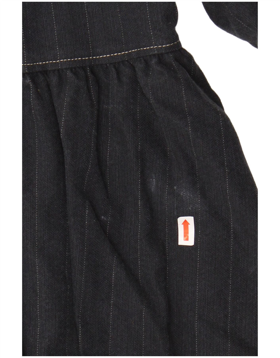 Palton dublu pentru fete BURBERRY 2-3 ani bumbac negru cu dungi