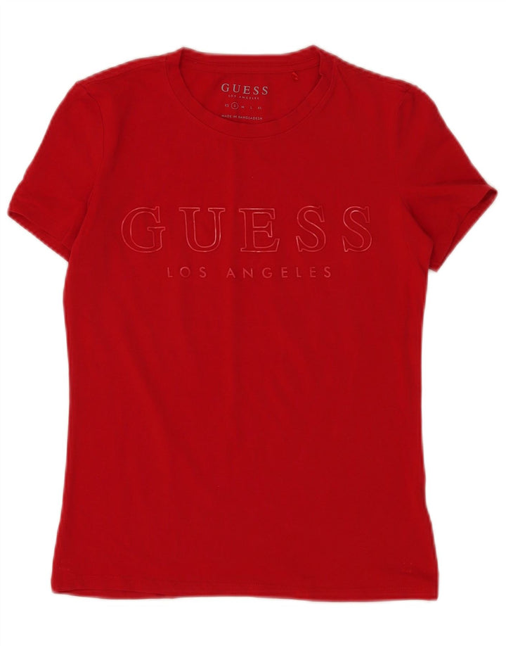 Tricou grafic Guess pentru femei Top UK 10 Small Red