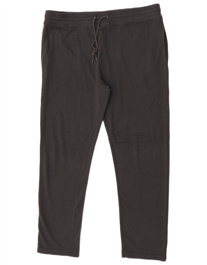 Pantaloni de trening pentru bărbați Marks & Spencer, cu croială obișnuită, XL, bumbac gri