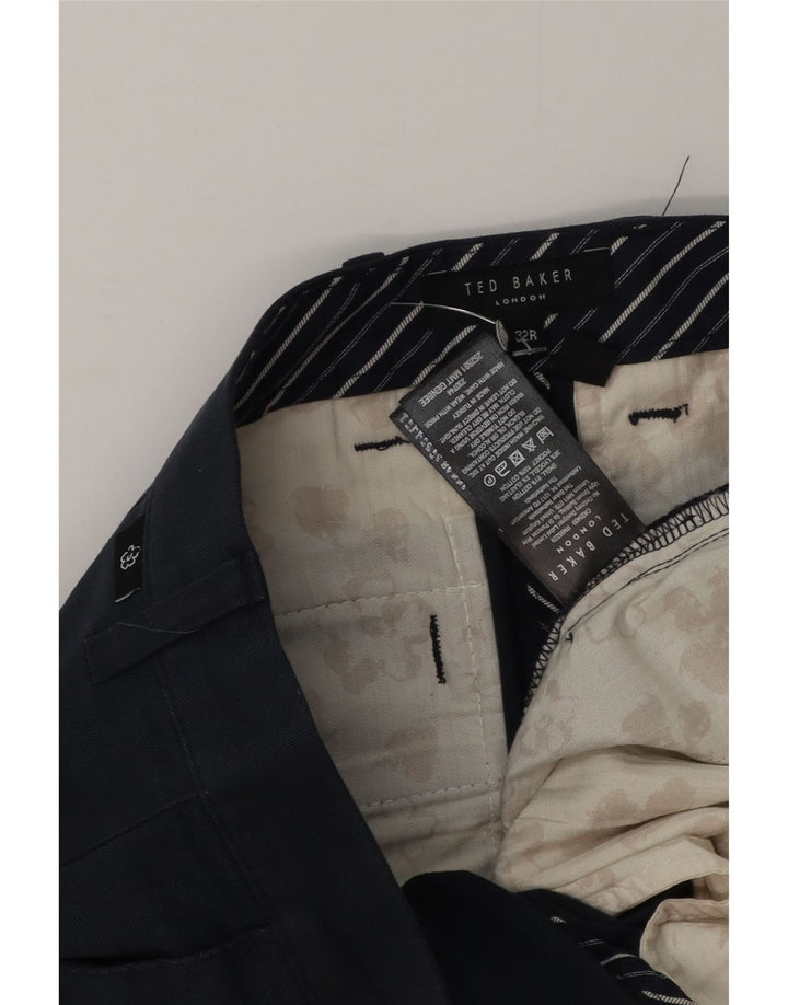 Pantaloni chino slim pentru bărbați Ted Baker L32 L31 poliester bleumarin