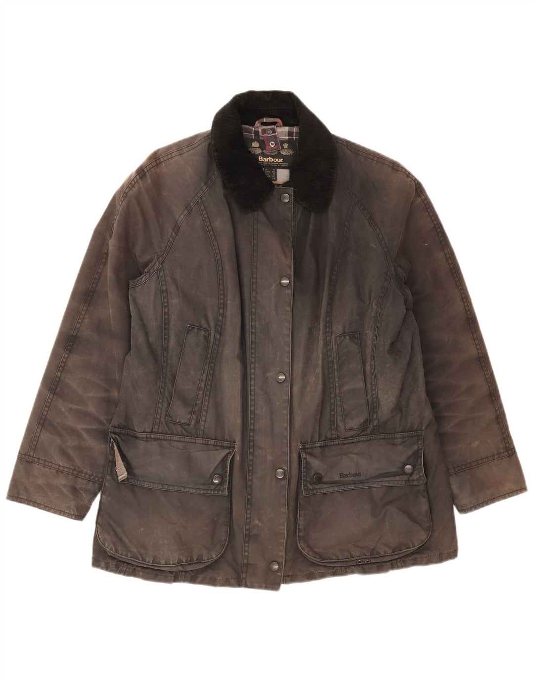 Jachetă pentru femei Barbour din bumbac cerat UK 14 mare, gri