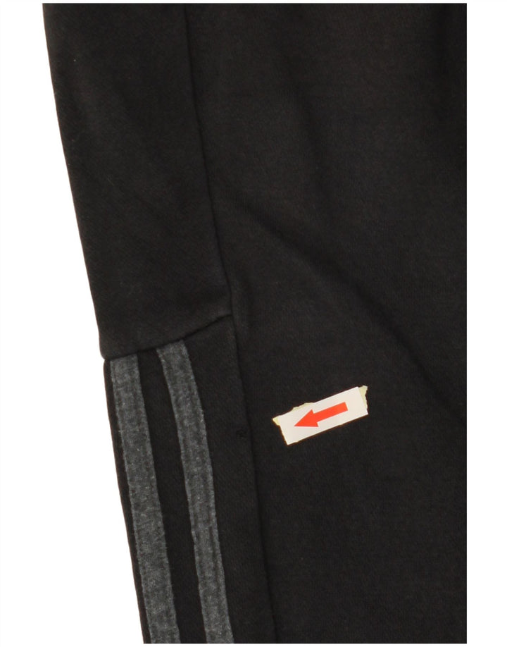 Pantaloni de trening ADIDAS baieti Joggeri 9-10 ani bumbac negru