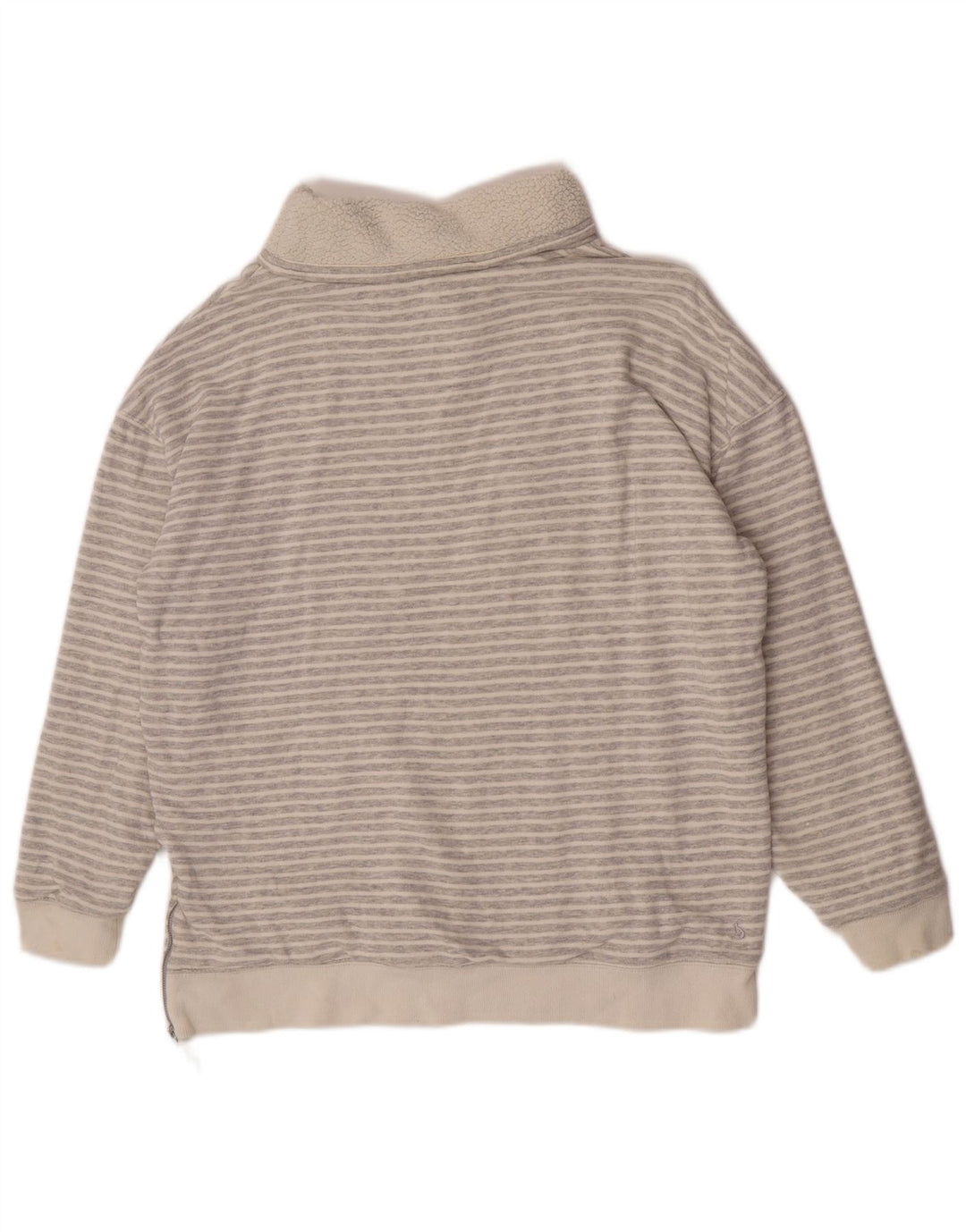 Pulover Jumper pentru femei cu gât rulat Joules UK 12 Medium Grey Pinstripe