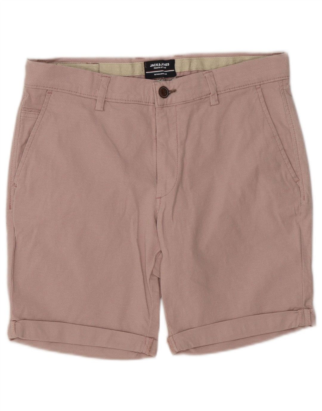 Pantaloni scurți chino Jack & Jones pentru bărbați, mediu W32, bumbac roz
