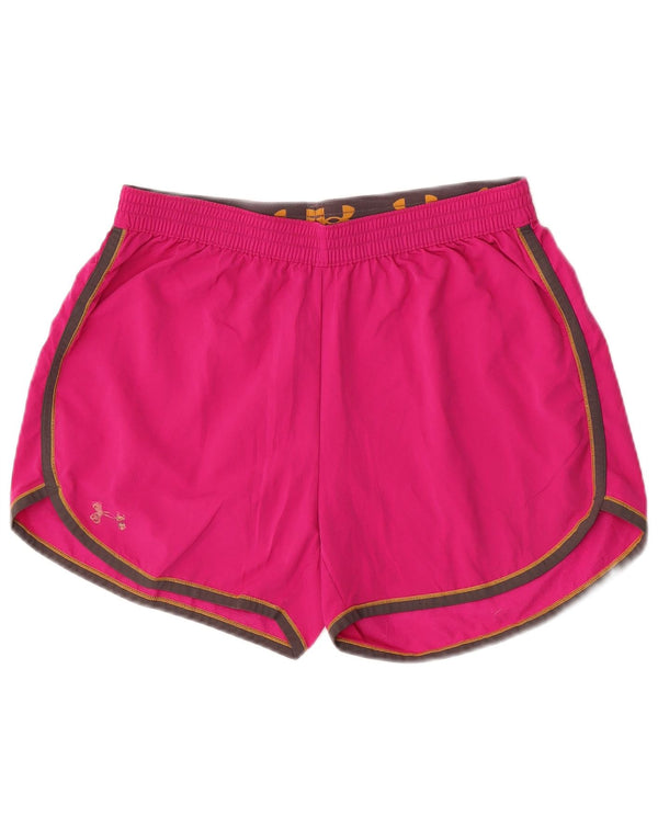 Pantaloni scurți sport Under Armour pentru femei UK 16, mari, roz, poliester