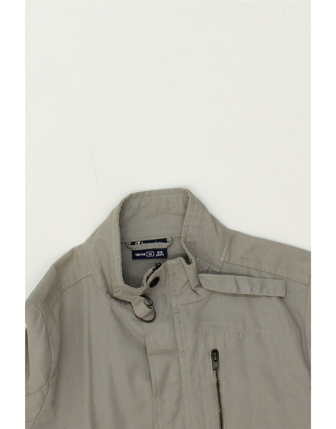 CHAMPION Boys Bomber Jacket 9-10 Years Medium Grey Cotton Vintage Champion and Second-Hand Champion from Messina Hembry 
