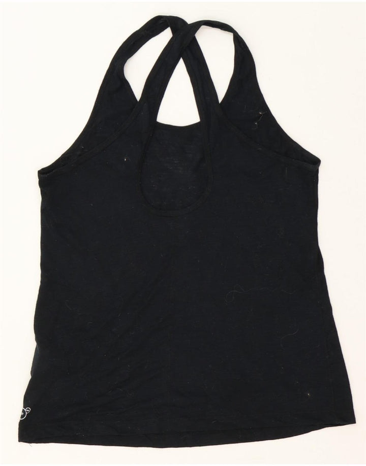 PUMA Womens Graphic Vest Top UK 12 Medium Black Vintage Puma and Second-Hand Puma from Messina Hembry 