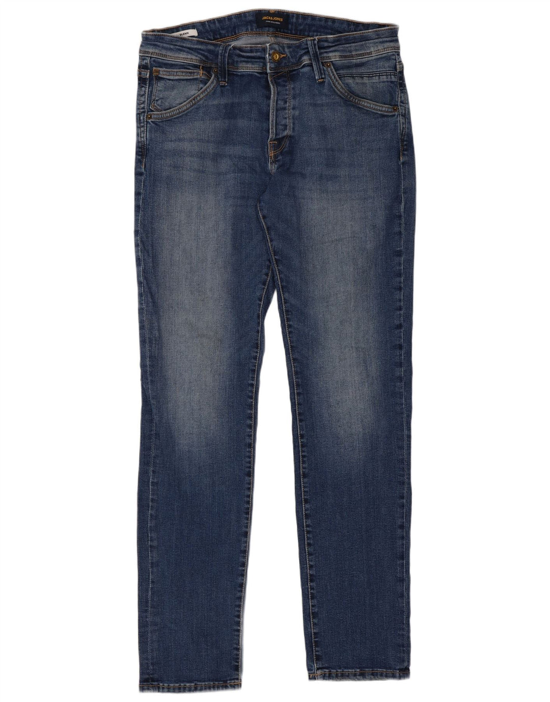 Blugi Jack & Jones GLENN Slim pentru bărbați W32 L32 bumbac albastru