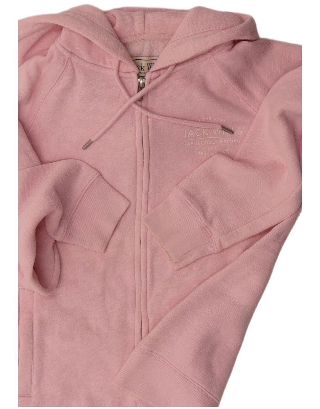 Pulover Jack Wills pentru femei, cu fermoar, UK 12, bumbac roz mediu