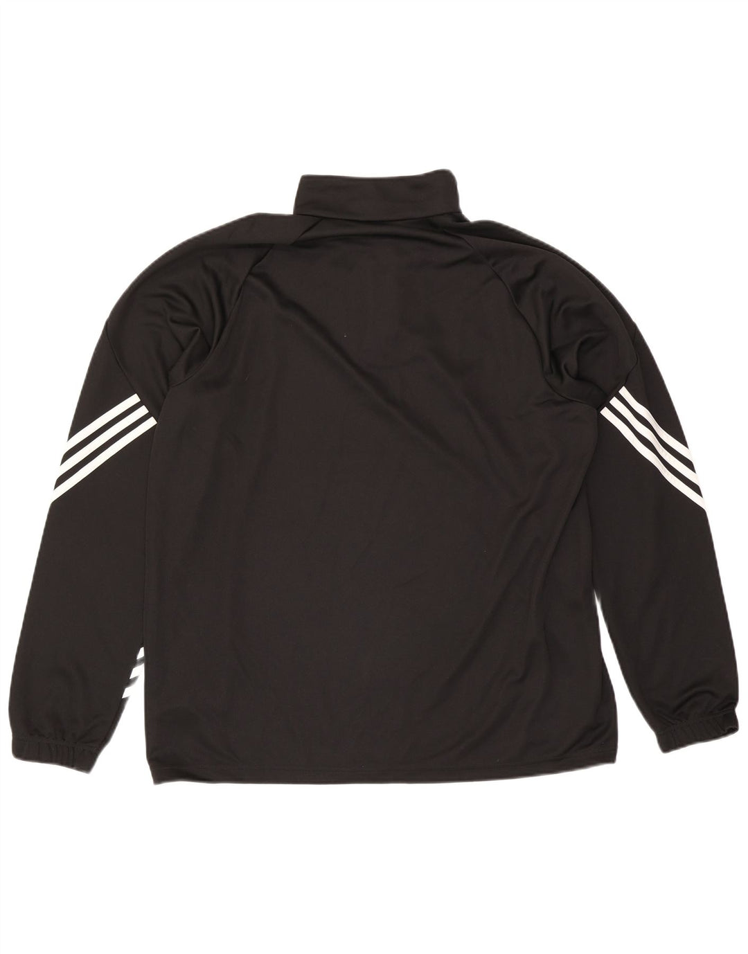 Adidas Climalite Mens Zip Neck Pullover Trening Top XL Negru Poliester