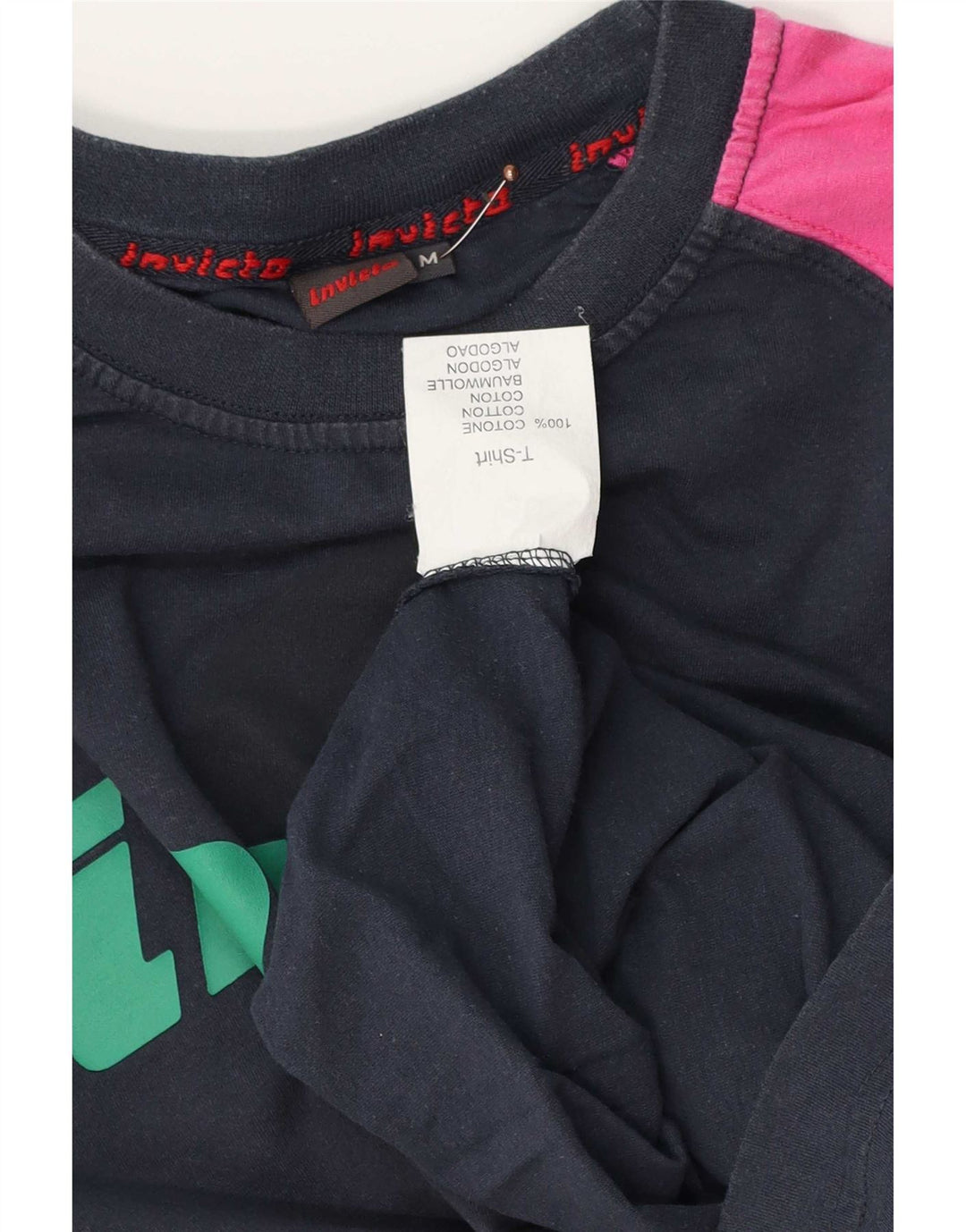 Tricou grafic pentru bărbați Invicta Top Mediu Bleumarin Bumbac Colorblock