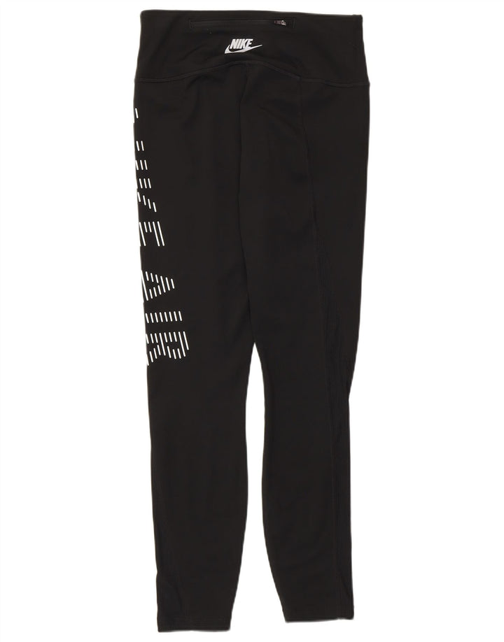 Leggings Nike Dri Fit Graphic pentru femei UK 8 Small Black