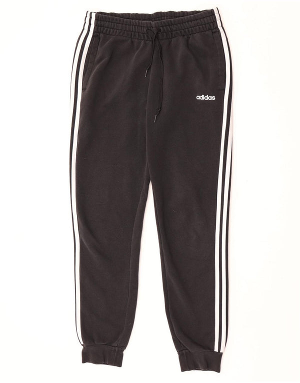 Adidas Womens Tracksuit Trousers Joggers UK 12/14 Medium Black Cotton