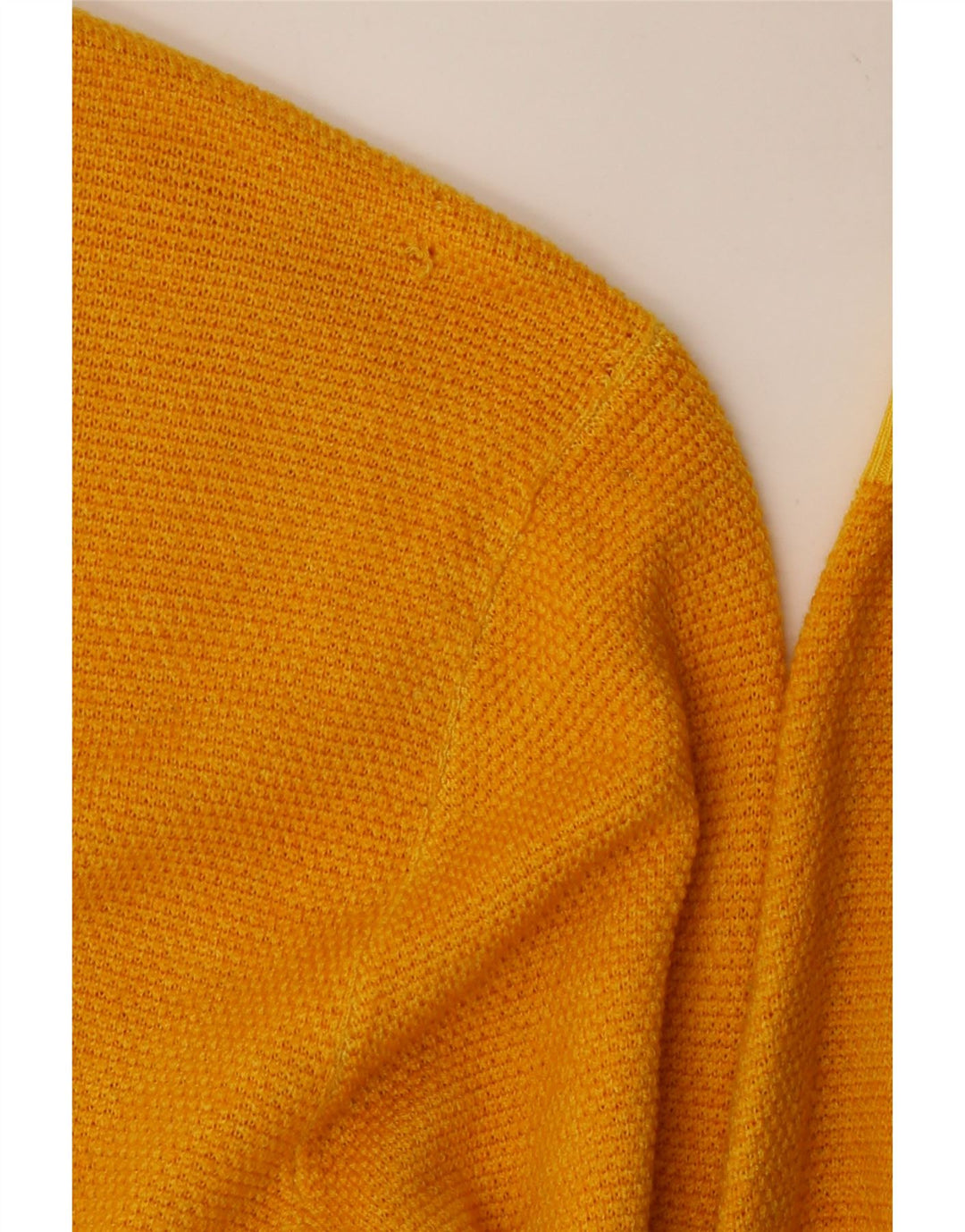 SUN68 Mens Crew Neck Jumper Sweater Large Yellow Wool