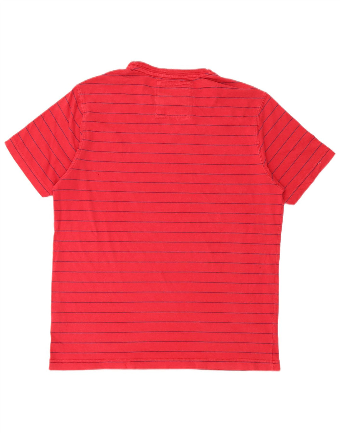 Crew Clothing Tricou pentru bărbați Top Bumbac cu dungi roșii medii