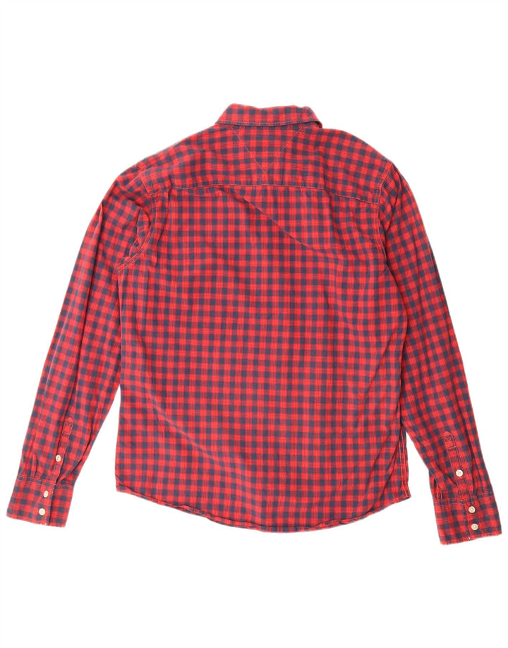 Cămașă pentru bărbați Tommy Hilfiger, mare, roșu, din bumbac