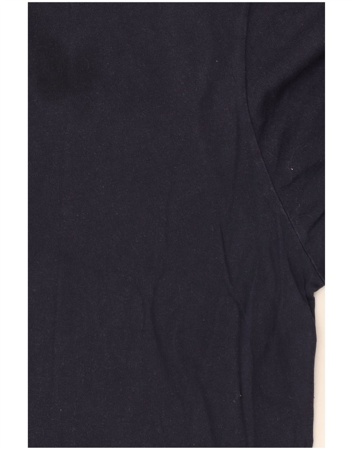 Tricou Lacoste pentru bărbați, cu ajustare normală, top mediu din bumbac bleumarin