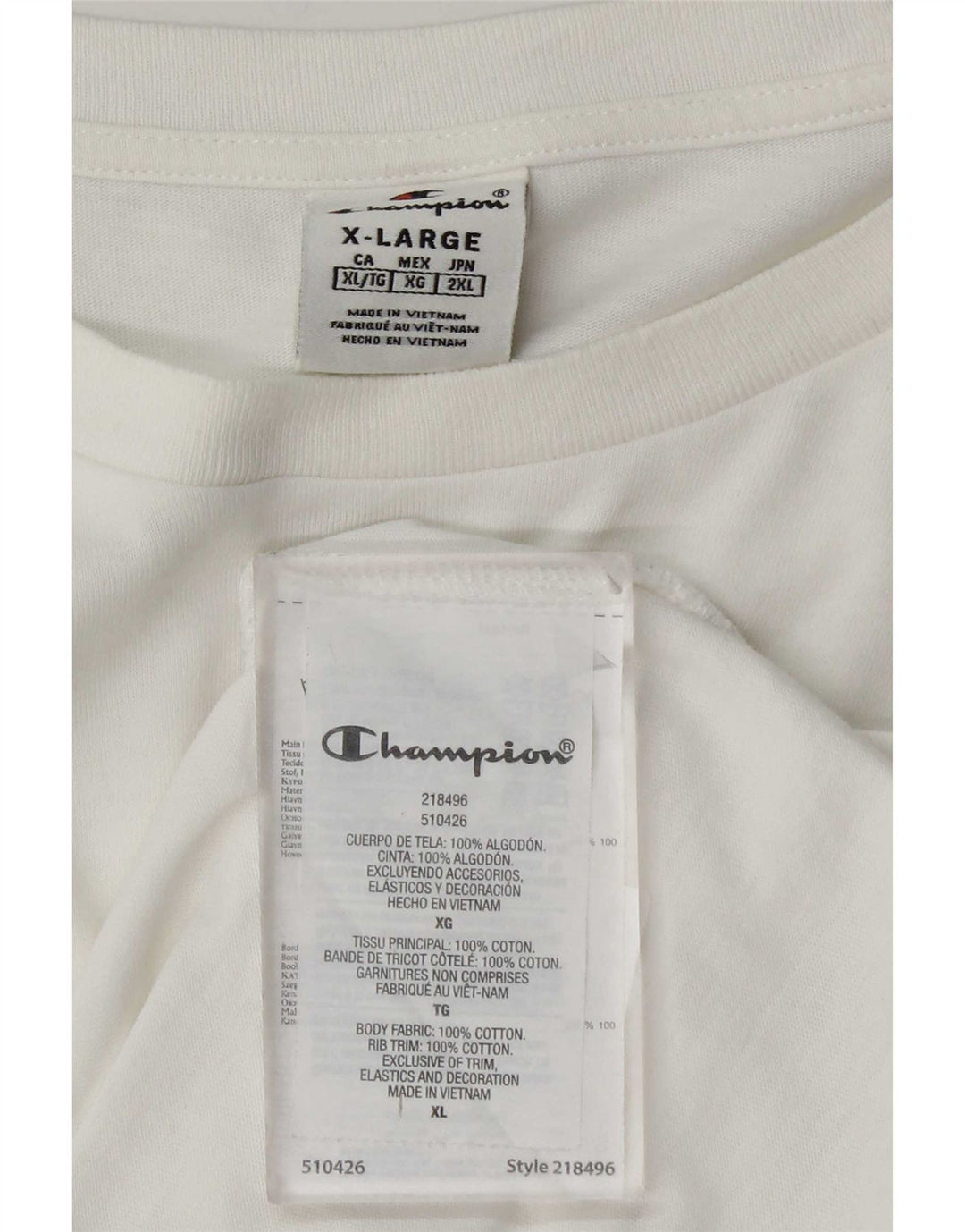 Tricou pentru bărbați Champion Top XL Bumbac alb