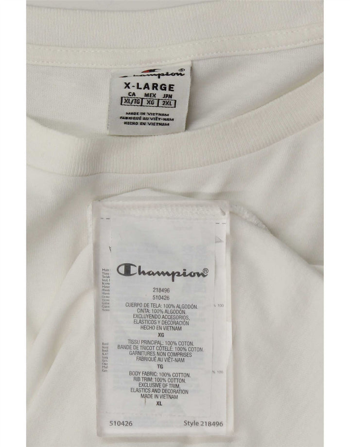 Tricou pentru bărbați Champion Top XL Bumbac alb
