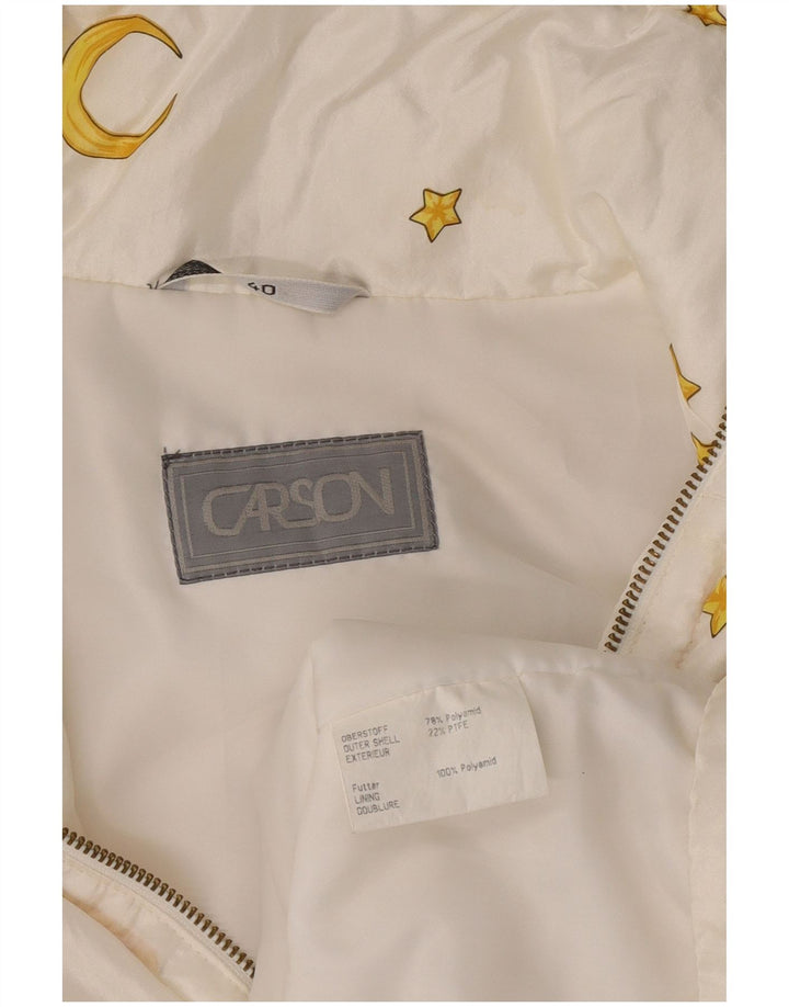 Jachetă de vânt cu pulover grafic Carson pentru femei EU 40 Alb mediu