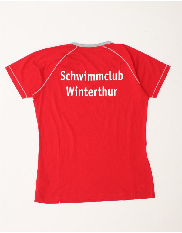 Tricou grafic pentru femei ARENA Top UK 14 Medium Red Bumbac