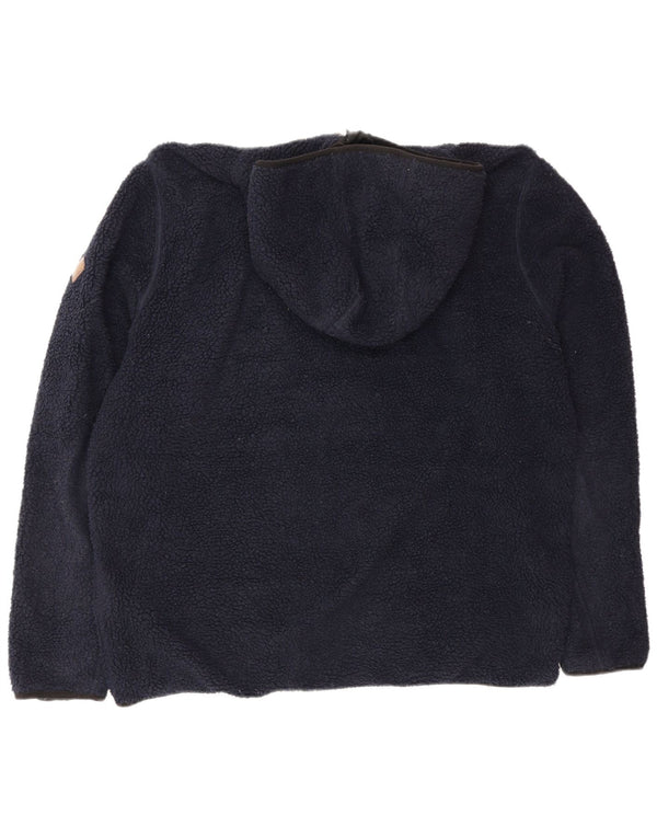 Jachetă fleece pentru bărbați Strock, cu glugă, UK 42 XL, bleumarin, poliester