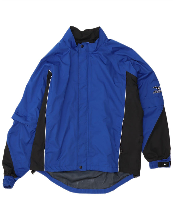 Jachetă Racer pentru bărbați Mizuno UK 40, mare, albastru, poliester color bloc