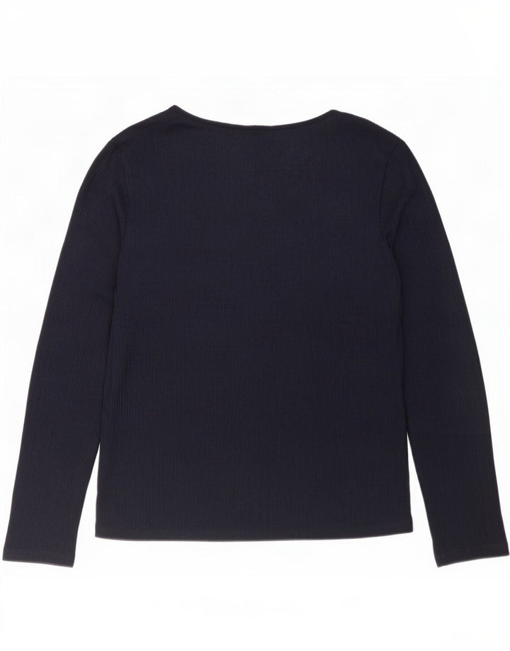 Bluză cu mânecă lungă pentru femei Marks & Spencer UK 16 mare bleumarin