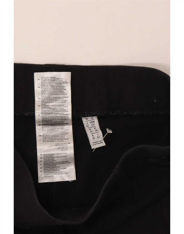 Leggings pentru femei Adidas UK 10 mic bumbac negru