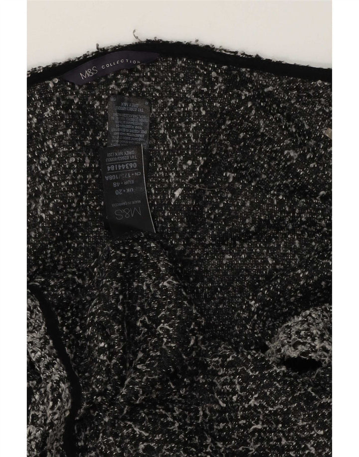 Pulover cardigan pentru femei Marks & Spencer UK 20 2XL poliester cu pături gri